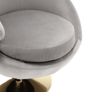 360 Degree Swivel Cuddle Barrel Accent Chairs, Round Armchairs with Wide Upholstered, Fluffy Fabric Chair for Living Room, Bedroom, Office, Waiting Rooms