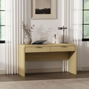 Grace - Office Desk With 2 Drawers - Oak by HouseOfZazla