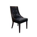 Clair - Tufted Dining Room Side Chair (Set of 2) - Dark Coffee / Black by HouseOfZazla