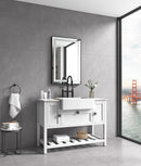 36x24 LED Lighted Bathroom Wall Mounted Mirror with High Lumen+Anti-Fog Separately Control