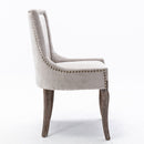 Ultra - Side Dining Chair, Nail Head (Set of 2) by Unique Piece Furniture