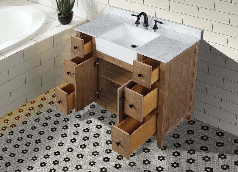 Sally 42" Bathroom Vanity Ash Brown