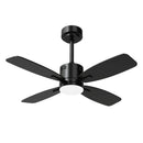 42inch Ceiling Fan with Light and Remote 3CCT LED with Memory 4H Timer 6 Speeds-Black by LJGDeals