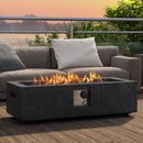 42.5 Inch 50000 BTU Fire Pit Table Set with Stainless Steel Burner by LJGDeals