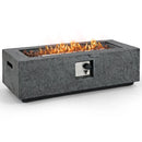 42.5 Inch 50000 BTU Fire Pit Table Set with Stainless Steel Burner by DirectDeals