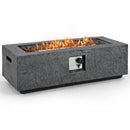 42.5 Inch 50000 BTU Fire Pit Table Set with Stainless Steel Burner by LJGDeals
