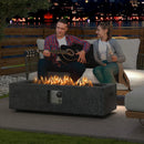 42.5 Inch 50000 BTU Fire Pit Table Set with Stainless Steel Burner by LJGDeals