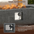 42.5 Inch 50000 BTU Fire Pit Table Set with Stainless Steel Burner by LJGDeals
