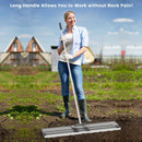 42 x 10 Inch Lawn Leveling Rake with Ergonomic Handle by LJGDeals