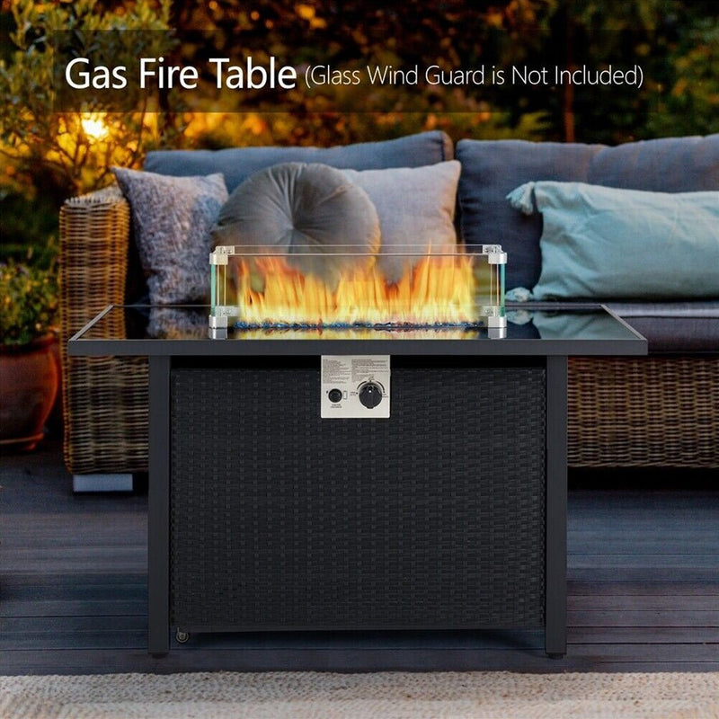 43" 50,000 BTU Outdoor Patio Propane Gas Fire Pit Table (91486067)