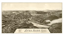 Vintage Map of Ayer, Massachusetts 1886