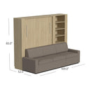 Wall Bed with Extended Sofa