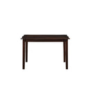 Ingeborg - 5 Piece Dining Set - Black Synthetic Leather & Espresso by Unique Piece Furniture