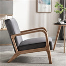 Classic Mid-Century Modern Accent Chairs, Open Framed Armchair With Cushioning by Unique Piece Furniture