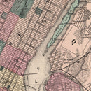 Vintage Map of Brooklyn, New York 1867