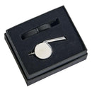 Stainless Steel Coach's Whistle with Lanyard by creativegiftsdirect