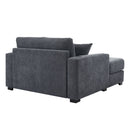 Oversized Chaise Lounger Modern Style Sofa Couch With Pillows, Charge Station & Cup Holders by HouseOfZazla