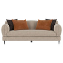 Jade 2-piece Chenille Upholstered Sofa Set Latte