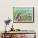 Vintage Map of Long Island, New York 1909
