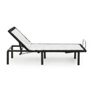 Model H Adjustable Base Full Size Metal Bed Frame Grey