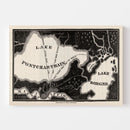 Vintage Map of New Orleans, Louisiana 1845