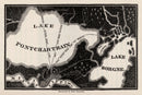 Vintage Map of New Orleans, Louisiana 1845