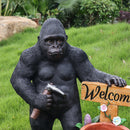 Outdoor Garden Sculpture Chimpanzee Flower Pot Planter by HouseOfZazla