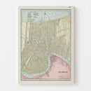 Vintage Map of New Orleans, Louisiana 1901