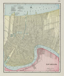 Vintage Map of New Orleans, Louisiana 1901