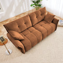 Modern Sofa & Pillows, Textured Cover, High Rebound Cushions by HouseOfZazla
