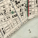 Vintage Map of New Orleans, Louisiana 1845