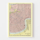 Vintage Map of New Orleans, Louisiana 1903