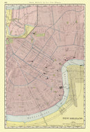 Vintage Map of New Orleans, Louisiana 1903