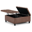 Harrison - Upholstered Coffee Table Storage Ottoman by Unique Piece Furniture
