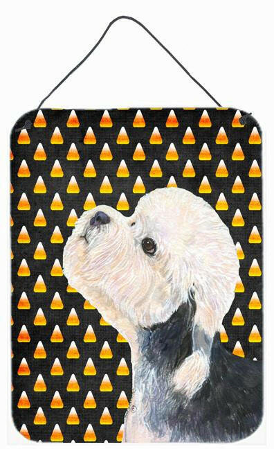 Dandie Dinmont Terrier Candy Corn Halloween  Wall or Door Hanging Prints