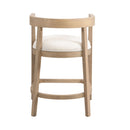 Modern Rubberwood Counter Stool Set With Upholstered Seats by HouseOfZazla