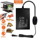 Electric Reptile Heating Pad With 32-122°F Temperature Adjustment IPX7 Waterproof Timer Setting Under Tank Heating Mat for Lizards Turtles Snake Spide by LJGDeals