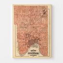 Vintage Map of Ramsey County, Minnesota 1874