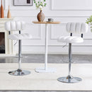 Adjustable Height Bar Stools With Footrest For Kitchen Island (Set of 2)
