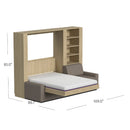 Wall Bed with Extended Sofa