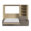 Wall Bed with Extended Sofa