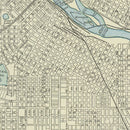 Vintage Map of Minneapolis, Minnesota 1901