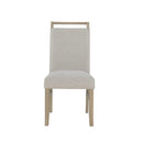 Vanilla - Real Marble Dining Table And Chair Set With Upholstery - Beige / Natural by HouseOfZazla