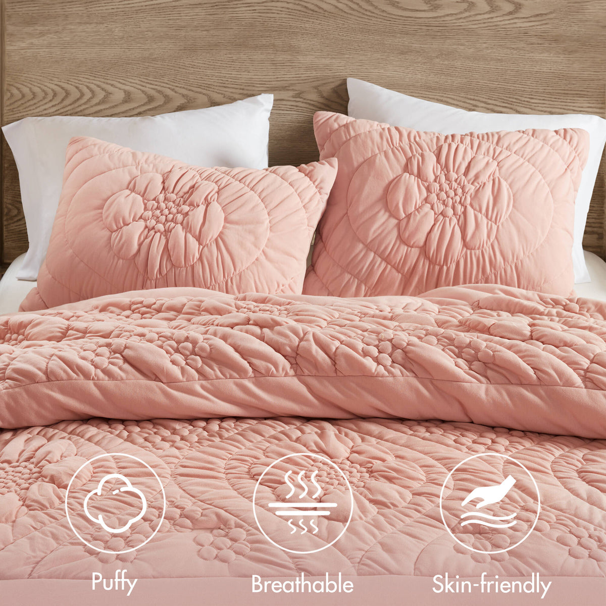 3-Piece Full/Queen Comforter Set, photo 9 of 10