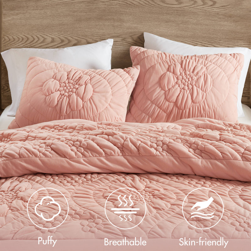 3-Piece Full/Queen Comforter Set, photo 9 of 10