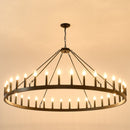 59.1 Inch 36-Light Wagon Wheel Chandelier by HouseOfZazla