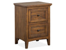 Small Drawer Nightstand With Toasted Nutmeg Finish