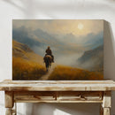 Cowboy at Sunrise in the High Country