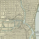 Vintage Map of Milwaukee, Wisconsin 1901