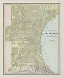 Vintage Map of Milwaukee, Wisconsin 1901